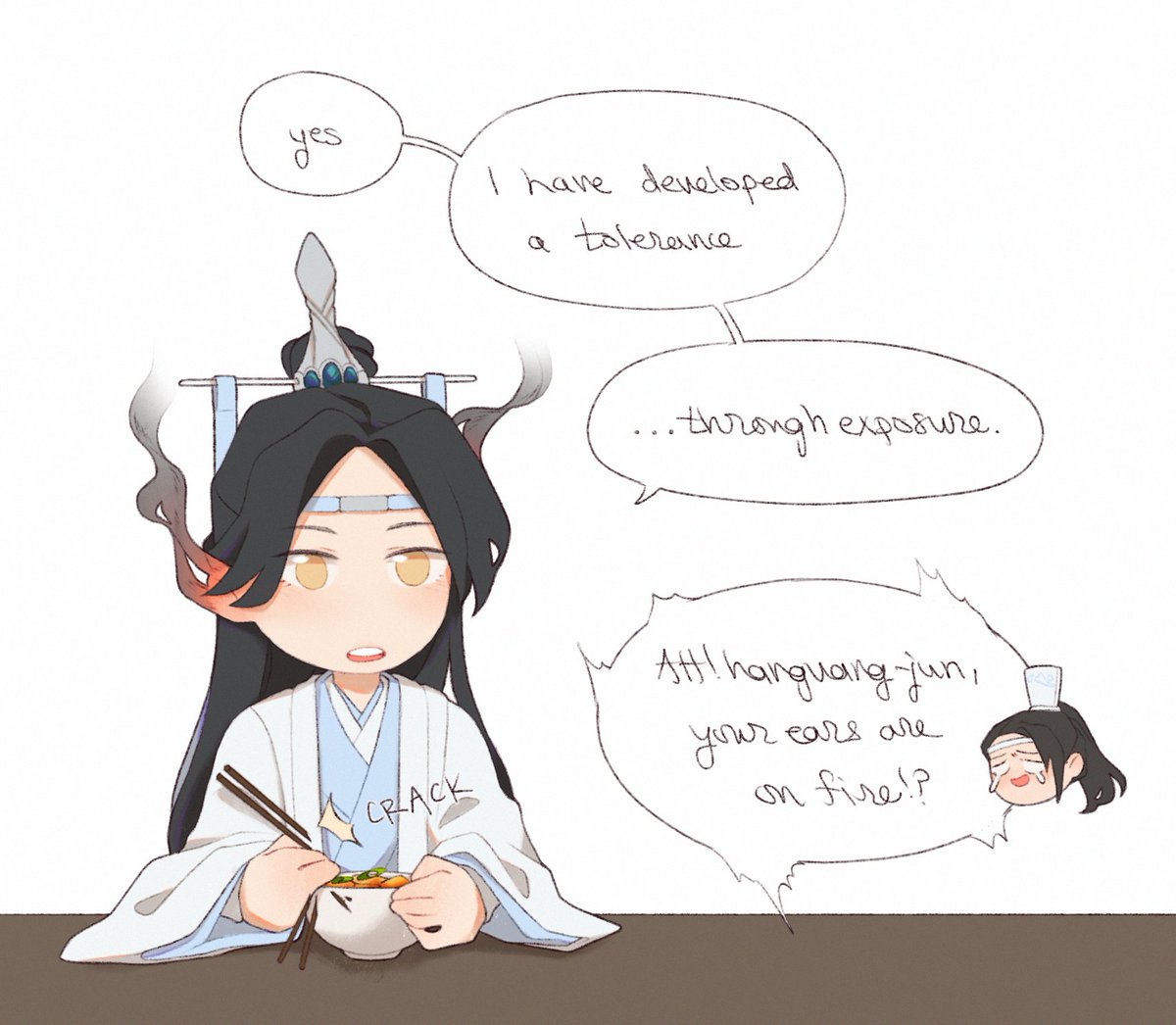 when you're in love w someone who chugs 3 jars of laoganma every day #wangxian 