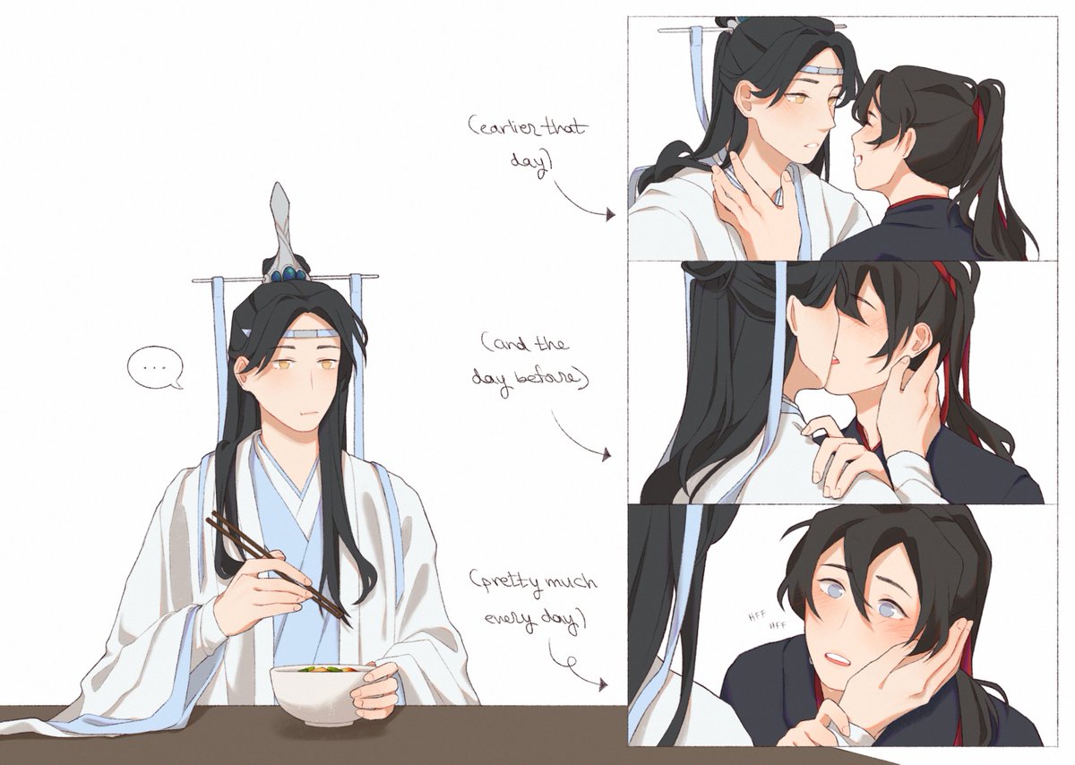 when you're in love w someone who chugs 3 jars of laoganma every day #wangxian 