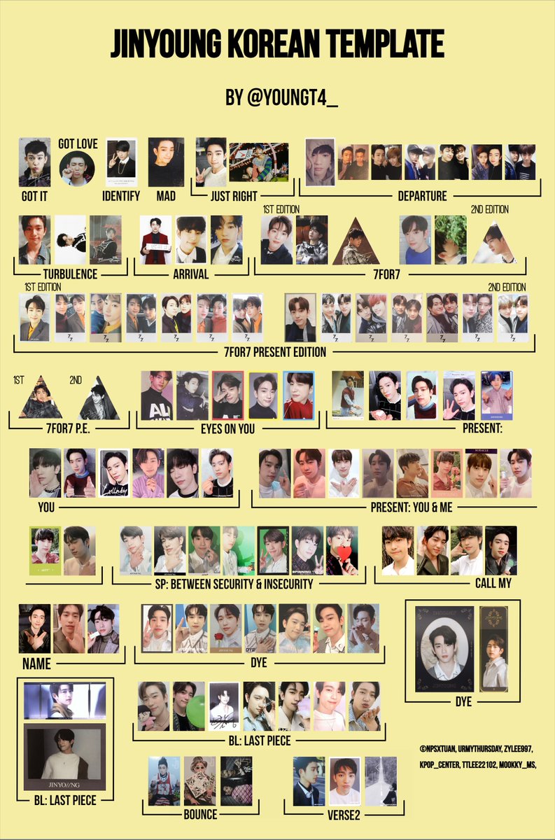 🍑Jinyoung korean photocards LAST CB ADDED!! Glad you all like and