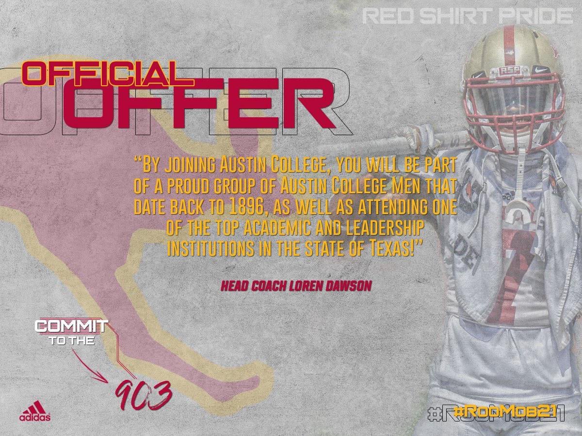 Luna05_03's tweet photo. After a great visit and talk with Coach Dawson, I’m blessed to say that I’ve received an official offer to continue my academic &amp; athletic career at Austin College! #RooNation https://t.co/rOavP9FFXG