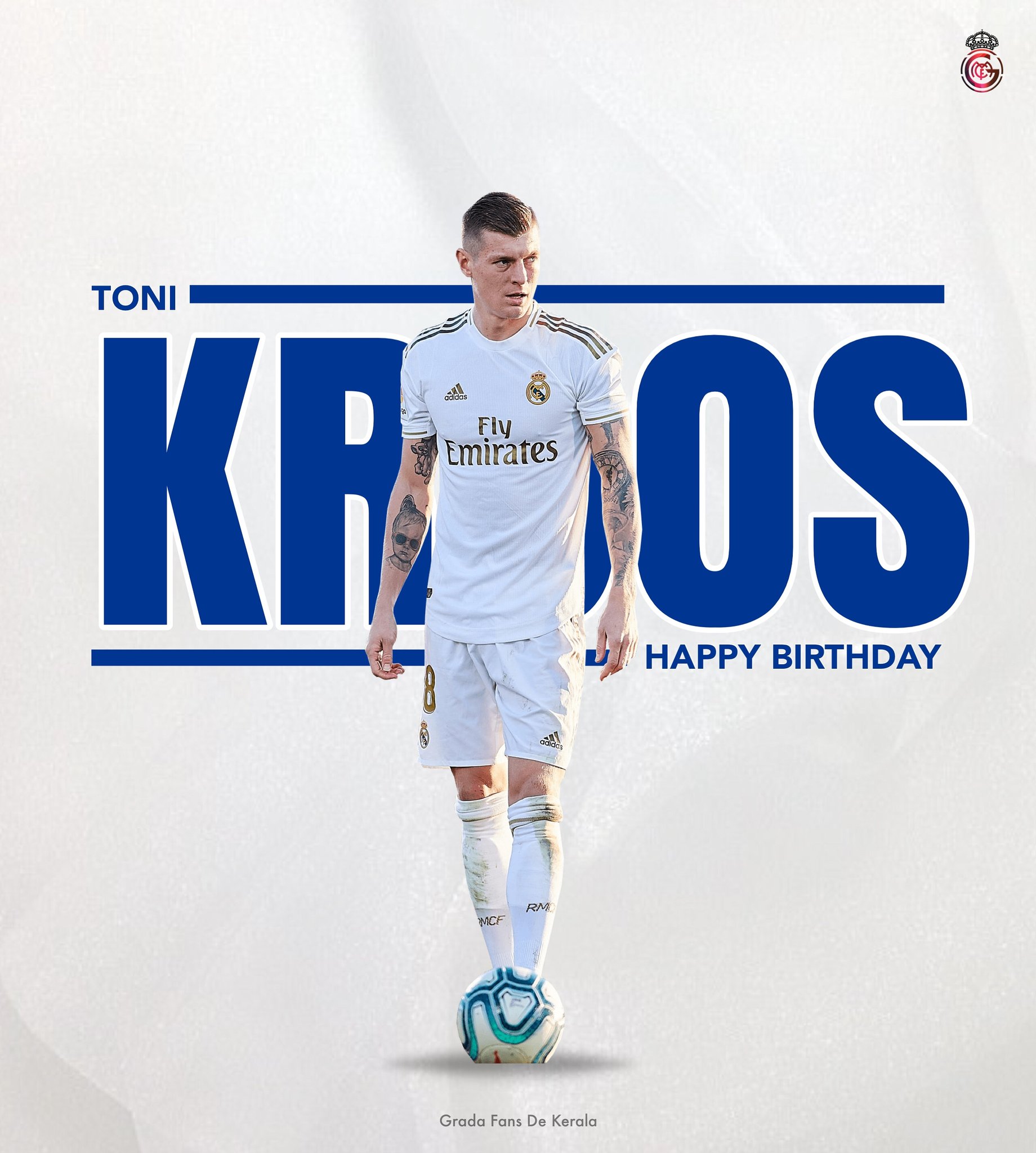  _Happy 31st birthday to German Sniper , Toni Kroos !_    