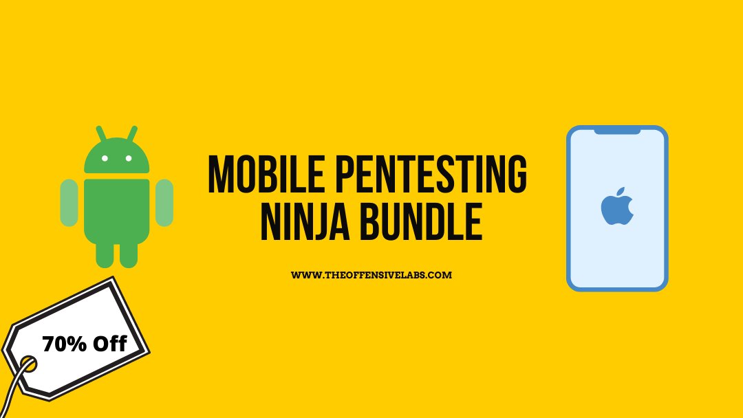 Offensivelabsin's tweet image. Learn How to pentest Android and iOS applications using  modern-day pentesting tools and techniques. Register at bit.ly/2MvmsTH
#cybersecurity #infosecjobs #mobilepentesting #Pentesting #mobilesecurity #androidsecurity #jailbreak