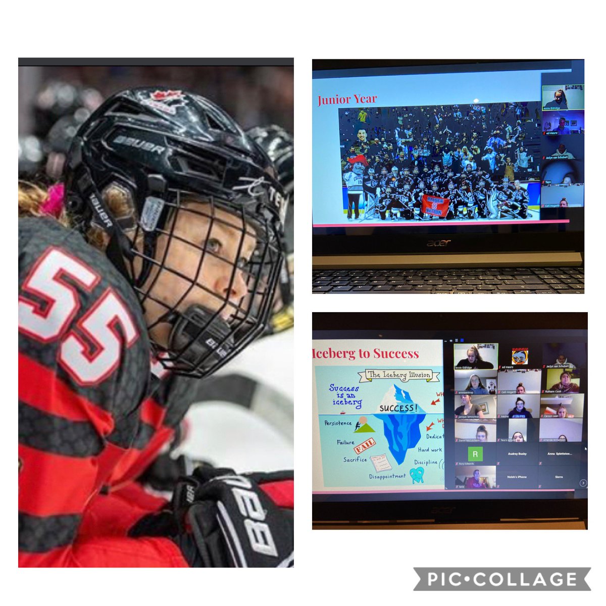 BarrieJrSharks's tweet photo. Thanks to Team 🇨🇦 member and @colgatewih all-time points leader @jessie3ldridge for the inspiring talk tonight. #nevergiveup #battlethrough #continueddevelopment https://t.co/KW5YC2s9wa
