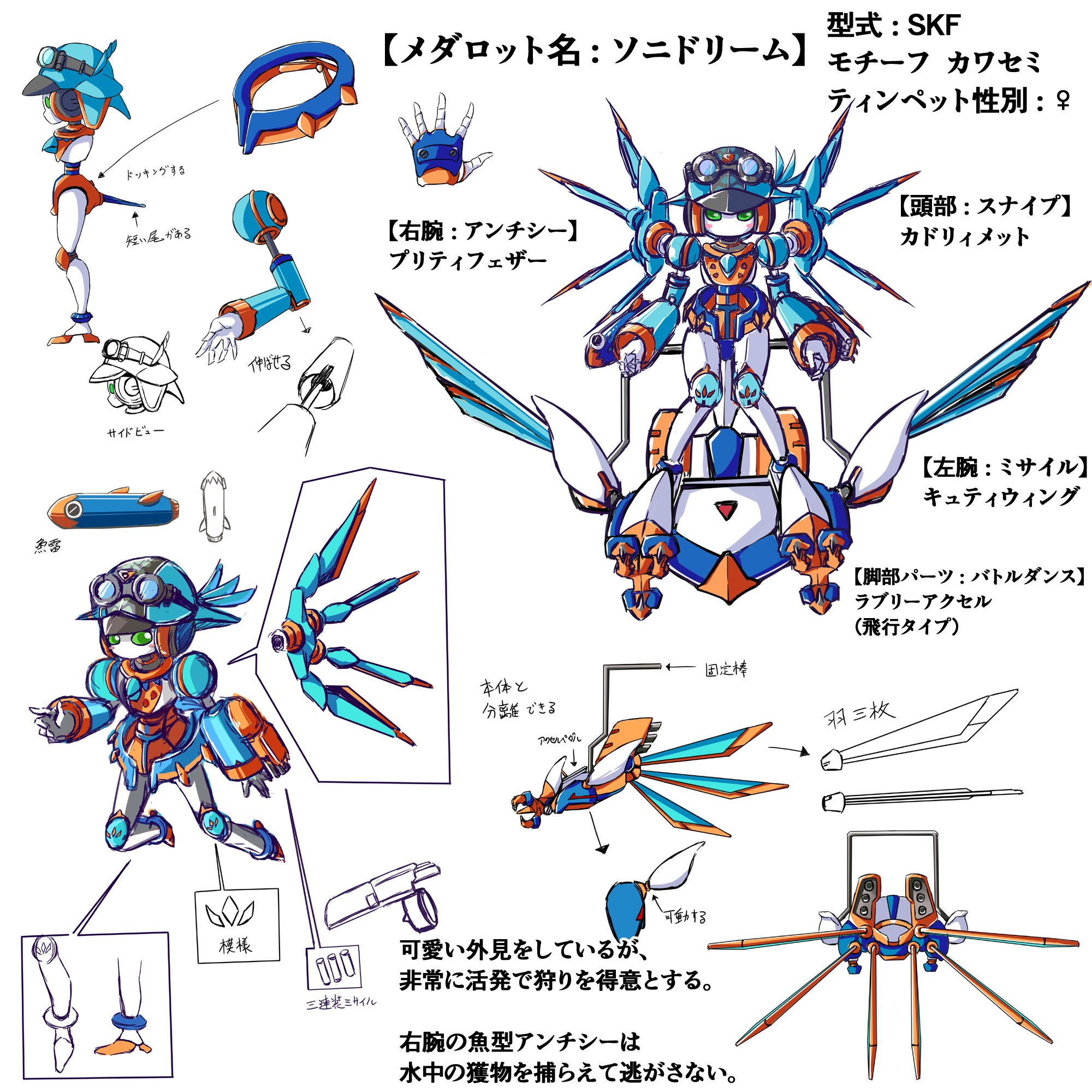 ぷろびでんす Auf Twitter メダロットs オリメダs メダロット大好き カワセミモチーフのソニドリームちゃんです 渾身の力作なので 動くところが見たいです モーション班とイラストレーターさんの描き下ろしがどうなるか楽しみです 是非 お願いします ぷろびでんす Auf Twitter メダロットs オリメダs メダロット大好き カワセミモチーフのソニドリームちゃんです 渾身の力作なので 動くところが見たいです モーション班とイラストレーターさんの描き下ろしがどうなるか楽しみです 是非 お願いします