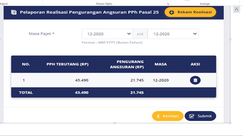 rinaulfa's tweet photo. @kring_pajak saya barusan lapor pph 25 covid untuk masa 12/2020 (pict 1), setelah submit, lalu download bps kenapa th pjk nya jadi 2021 (pict 2)? apa perlu submit ulang untuk 12/2020 ? nanti jadi pembetulan apa gmn ya? tks https://t.co/Lsm7JlVoQ4