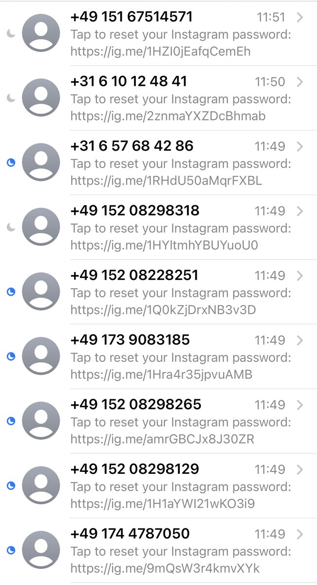 OR_security's tweet photo. ⚠️#Instagram password reset #SMS #phishing campaign on the rise (again)⚠️
Our advice: never click the reset link‼️, mute / block the numbers, turn on 2FA ( via an authenticator app, be stubborn, don’t freak out.
#ORsecurity #HealthTechSec #InformationSecurity #CyberSecurity https://t.co/LSe1maj4O3