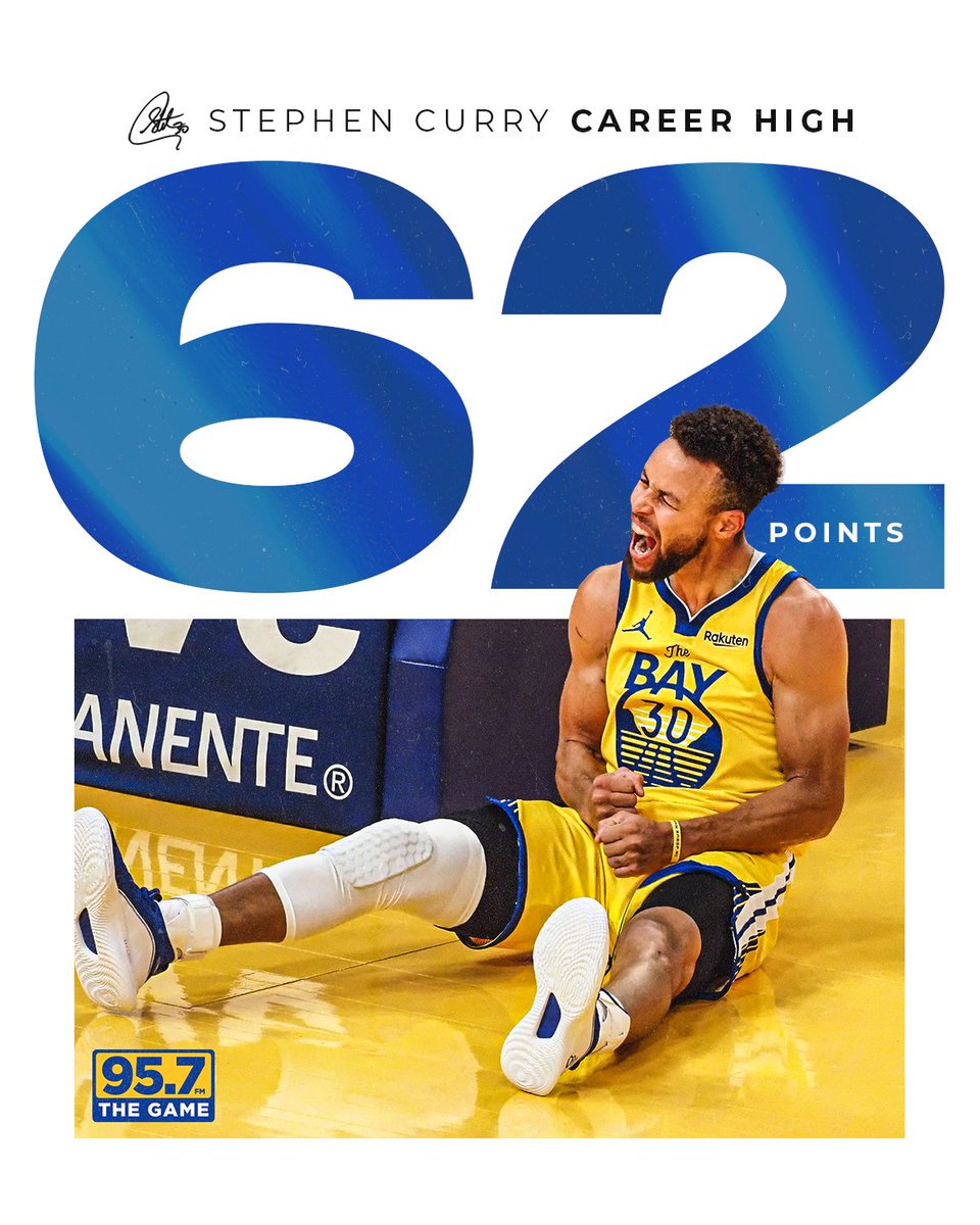 NEW CAREER-HIGH 62 POINTS FOR STEPH!!! 🤯🤯🤯