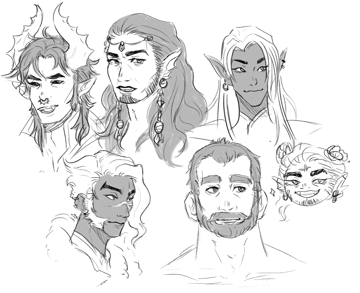 I just realized everyone in our dnd group has strong eyebrows 