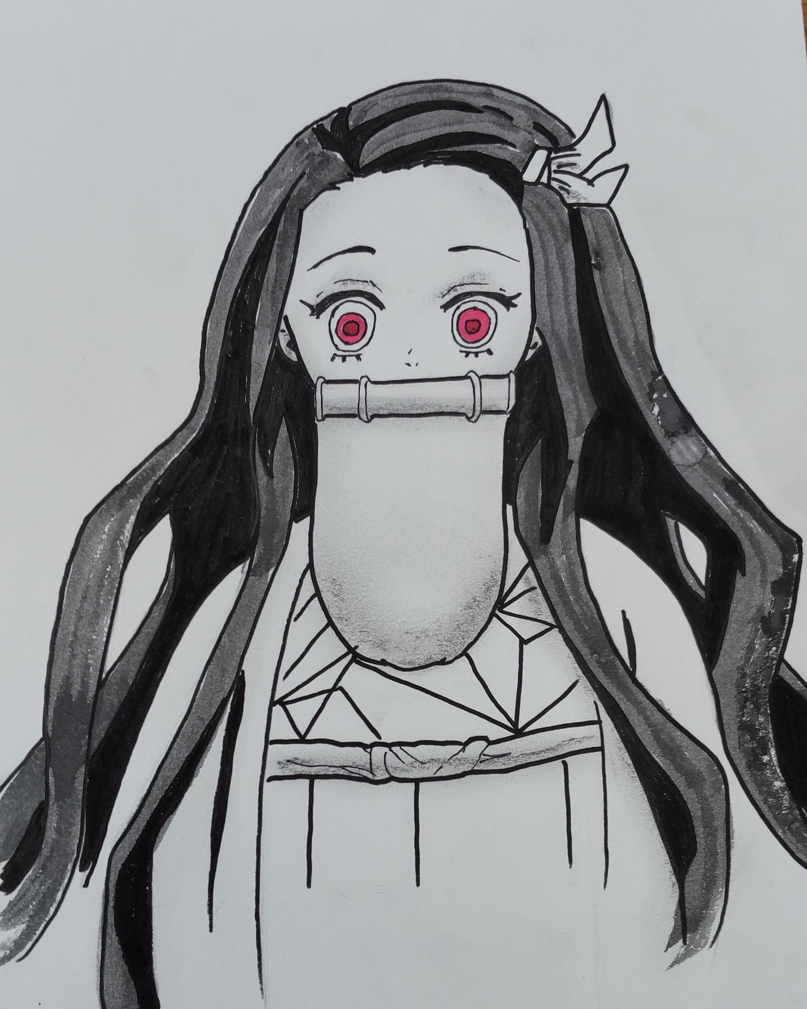 光永智博 フリーハンドで描きました きめつのやいばイラスト きめつのやいば 鬼滅の刃イラスト 竈門禰豆子 フリーハンド シャクレ しゃくれ T Co Pyncogd8g0 Twitter