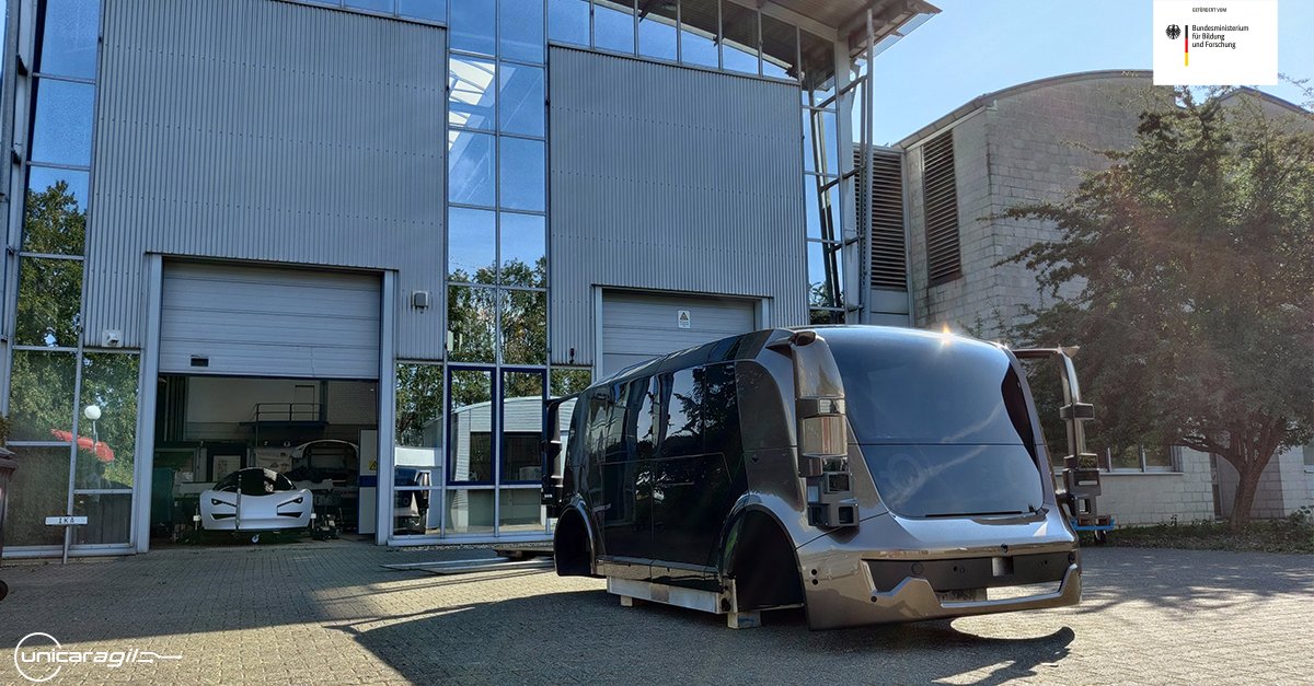 UNICARagil's tweet photo. #VehicleBuildUp

The next stop after the #painter is the @ika_RWTH.
The #autoELF has arrived at the @RWTH. This is where the dynamics modules will be installed.
 
#UNICARagil #selfdriving #autonomousvehicles #eMobility #AI #future #automateddriving https://t.co/RESJsiDbu0