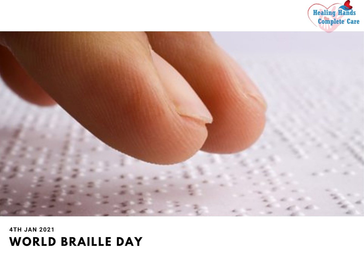 Today is World Braille Day!

WHO estimates that globally ~1 billion people have a near or distance vision impairment.

At HHCC, we stand with the UN in recognizing the full realization of human rights & fundamental freedoms.

#ndis #Disability #disabilityprovider #BrailleDay