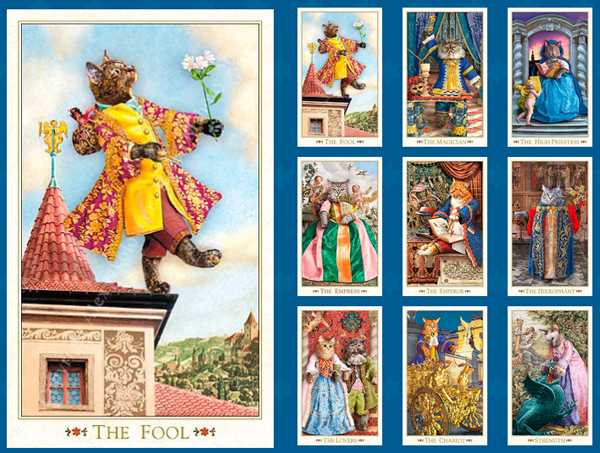 there are cat tarot decks. and they're adorable. I don't even like tarot. 