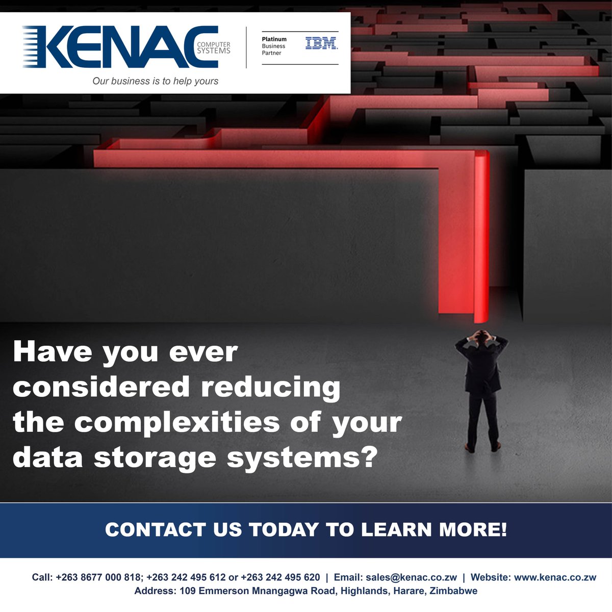 Have you ever considered reducing the complexities of your data storage systems? With Kenac bringing you #IBM’s #FlashSystems. Look no further for a solution.

Contact us today to learn more!