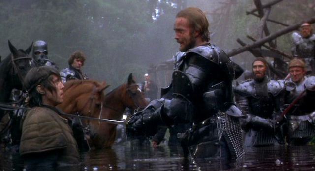 More importantly, Boorman gave Excalibur itself a lot of properties of the One Ring, particularly its ability to tempt men with dreams of power. In the film, Arthur gives Excalibur to three other men: Kay, Uryens, and Percival.