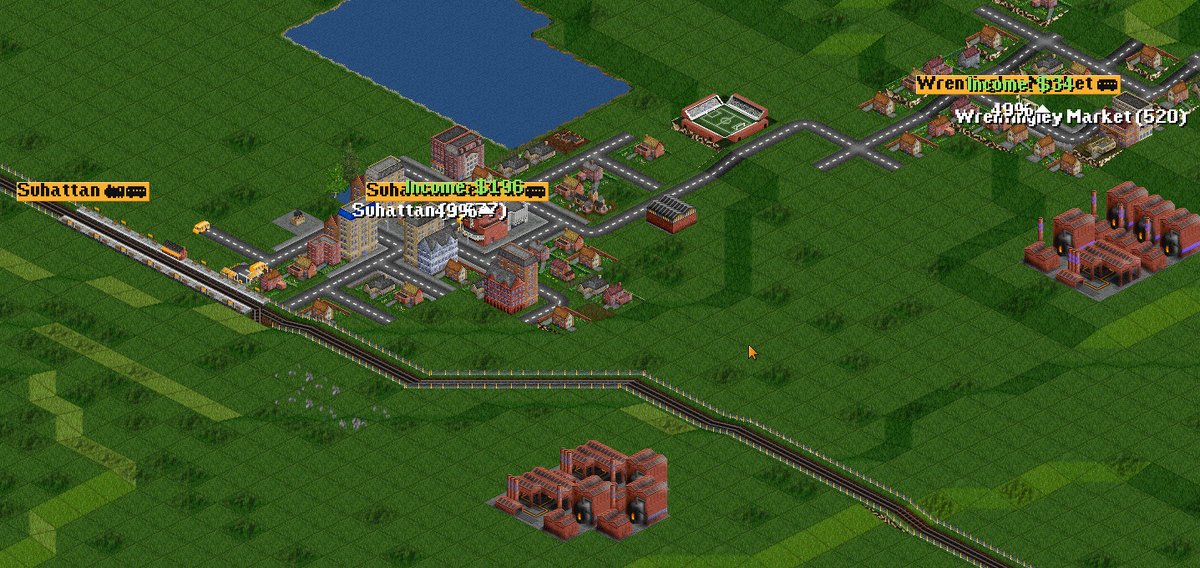 A key design decision in city building games is whether the map starts as a blank slate. Early versions of SimCity started out as completely empty maps. Cities Skylines starts with a freeway exit. Transport Tycoon and A-Train start with homes, farms, etc already on the map.
