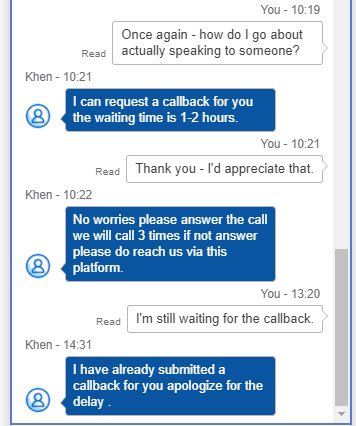 TalanaCook's tweet photo. @Telstra I’ve tried fruitlessly to get a bill query solved with your chat function. I rang your 132200 number &amp; was told to use the chat function and got disconnected. Tried the chat function again - almost 7 hours after I was promised a call back &amp; still nothing. https://t.co/uag7hejOAt