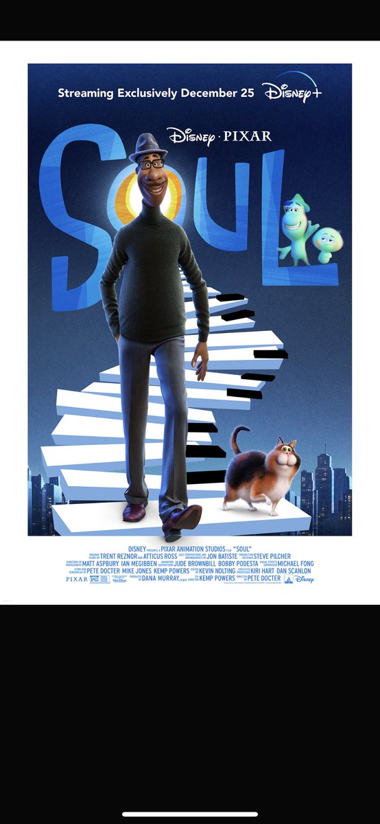 فيلم Soul جميل رسالته هي أن متعة الحياة ليست في تحقيق الاهداف او الطموحات الشخصية بل في التفاصيل والعقبات الي تواجهنا خلال عملنا على تحقيقها 10/10