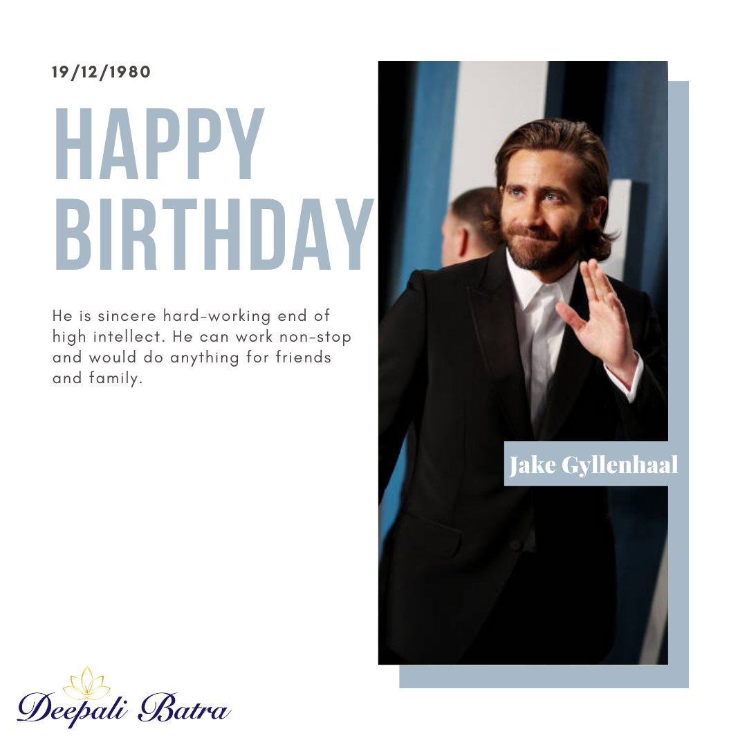 Deepali5Batra's tweet photo. Jake Gyllenhaal was born on December 19, 1980. According to his name, he is sincere, hard-working and of high intellect.

#numerologymeaning #numerology #numerologyworks #jakegyllenhaal #jake #avengers #spidermanfarfromhome #mysterio #marvel #spiderman #numerologyreport https://t.co/AkOx08LwCu