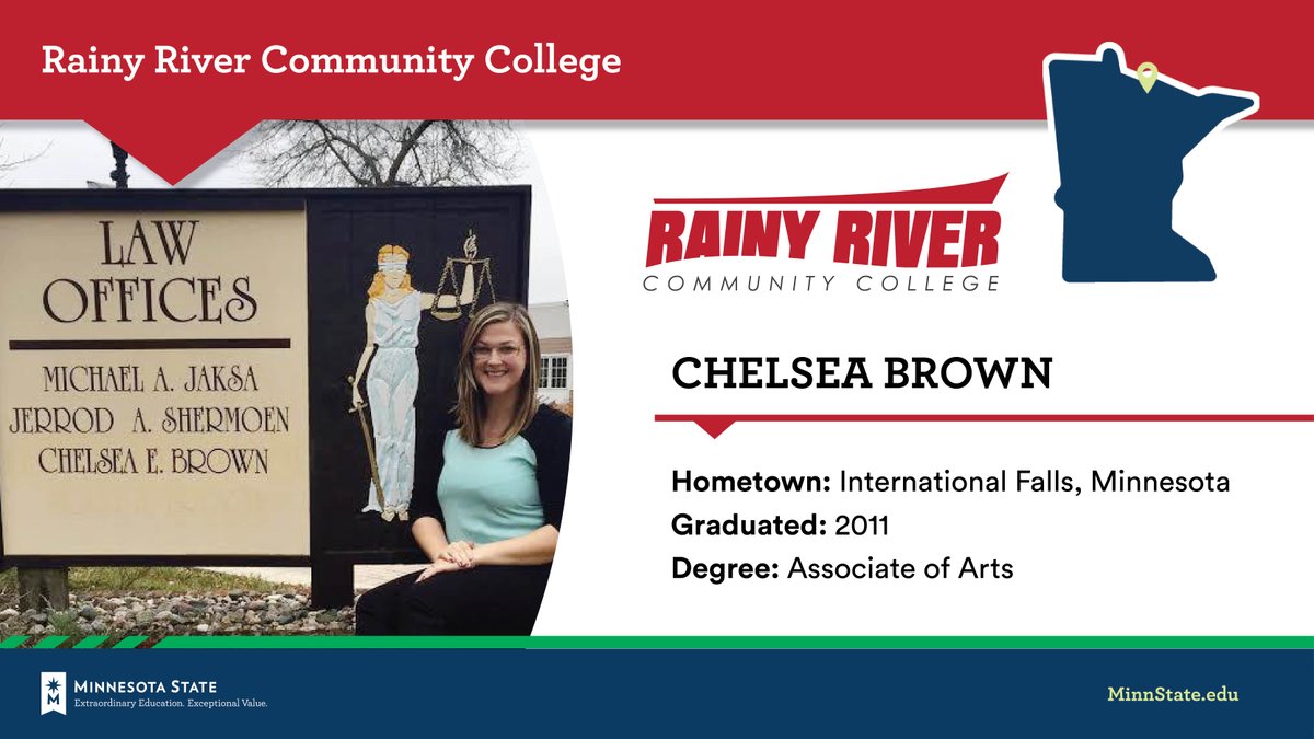 Proud to feature Chelsea Brown @rainyrivercc: minnstate.edu/stories/studen…. #FundMinnesotaState and invest in the education and success of our #MinnStateStudents. #MinnStateStories #MinnStateEquity2030 #MinnStateDayAtTheCapitol #mnleg