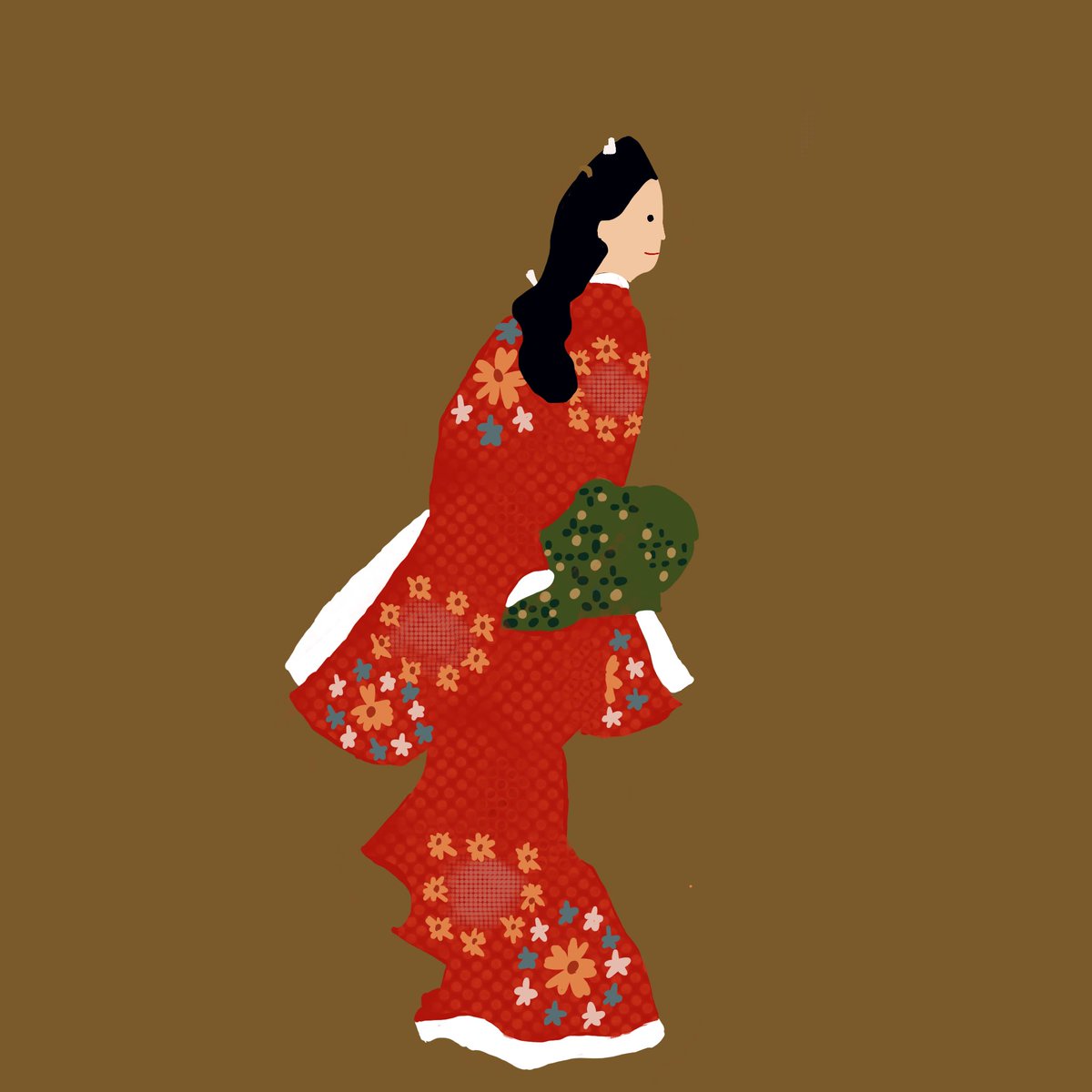 Aoi イラスト Webデザイン勉強中 見返り美人図 イラスト好きな人と繋がりたい Japaneseart