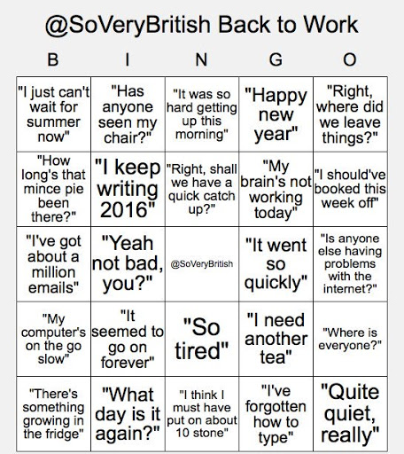 copeenergy's tweet photo. We are back from our Christmas break 😃

Wishing everyone a good start to the week! 

#backtowork #bingo https://t.co/07kLUcVu2X