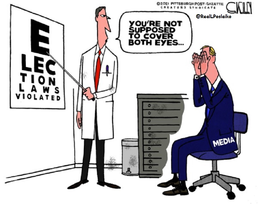 You can't SEE election fraud if you keep your eyes &amp; mind tightly closed!