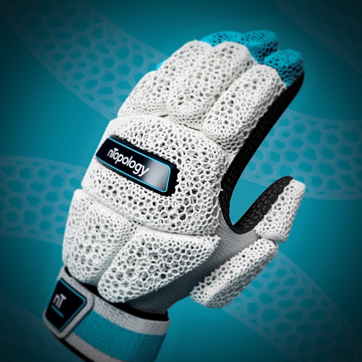 Got to grips with <a href="/nTopology/">nTop</a> over the festive period. These Concept Cricket Gloves have been designed with an open cell Lattice to improve breathability and reduce the build up of sweat. Modelled and Rendered in @adskFusion360. Lattices produced in N Top Platform. #cricket