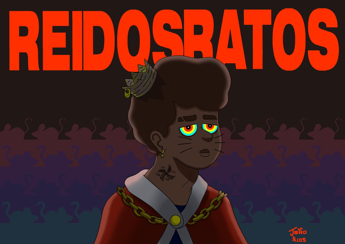 arcticseven_'s tweet photo. Rei Dos Ratos - desenho feito inspirado na música de mesmo nome do Kamaitachi https://t.co/gbS4eibNKT