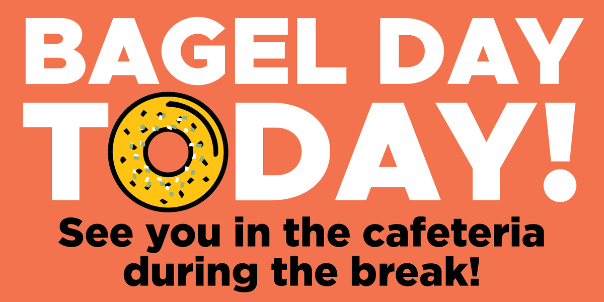 TriangleMfgNJ's tweet photo. Welcome back and #HappyNewYear! Today is our monthly #BagelDay. See you all in the cafeteria during your break! 
.
.
.

#WeAreTriangle
#ImagineWithUs
#ContractManufacturing
#TeamTriangleManufacturing
#InnovativeLifeSolutions
#NJManufacturing
#NJStrong
#MedicalDeviceManufacturing https://t.co/klBEyThDQr