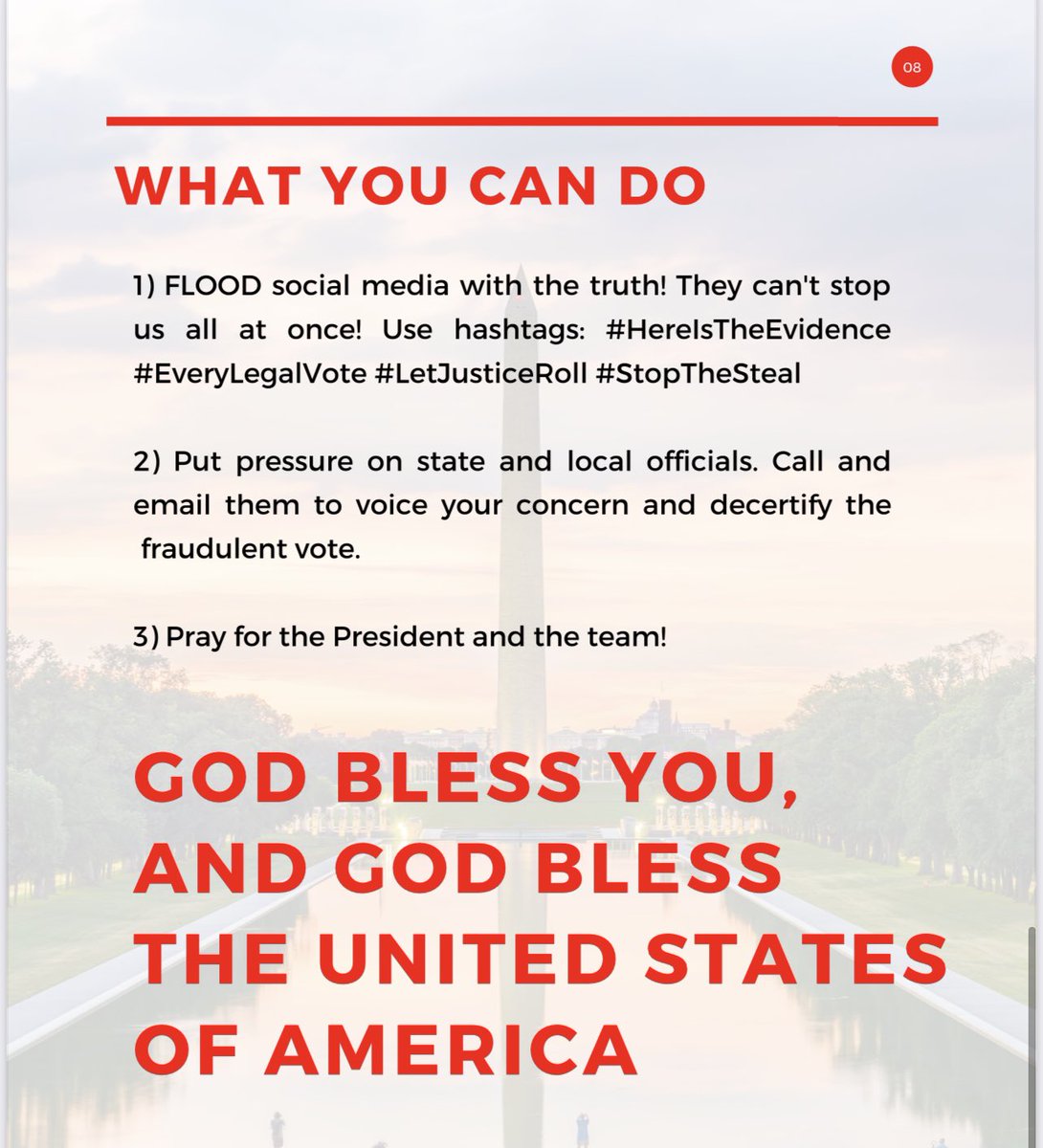 Want an easily digestible guide to the “election”? Read and share this thread or take the screen shots and share them on your own.  #EveryLegalVote  #HereIsTheEvidence