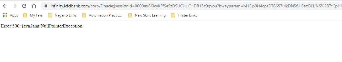 witty_A2L's tweet photo. @ICICIBank @ICICIBank_Care
Seriously??!! Null Pointer Exception?
This is how you are deploying your application?
Being a Software Tester, I know that is a bad practice. I can create your Automation Test Suite. Hire me instead!! #sasteNashe #ICICI #nullPointer #Error #Website https://t.co/kstyM1CxH9