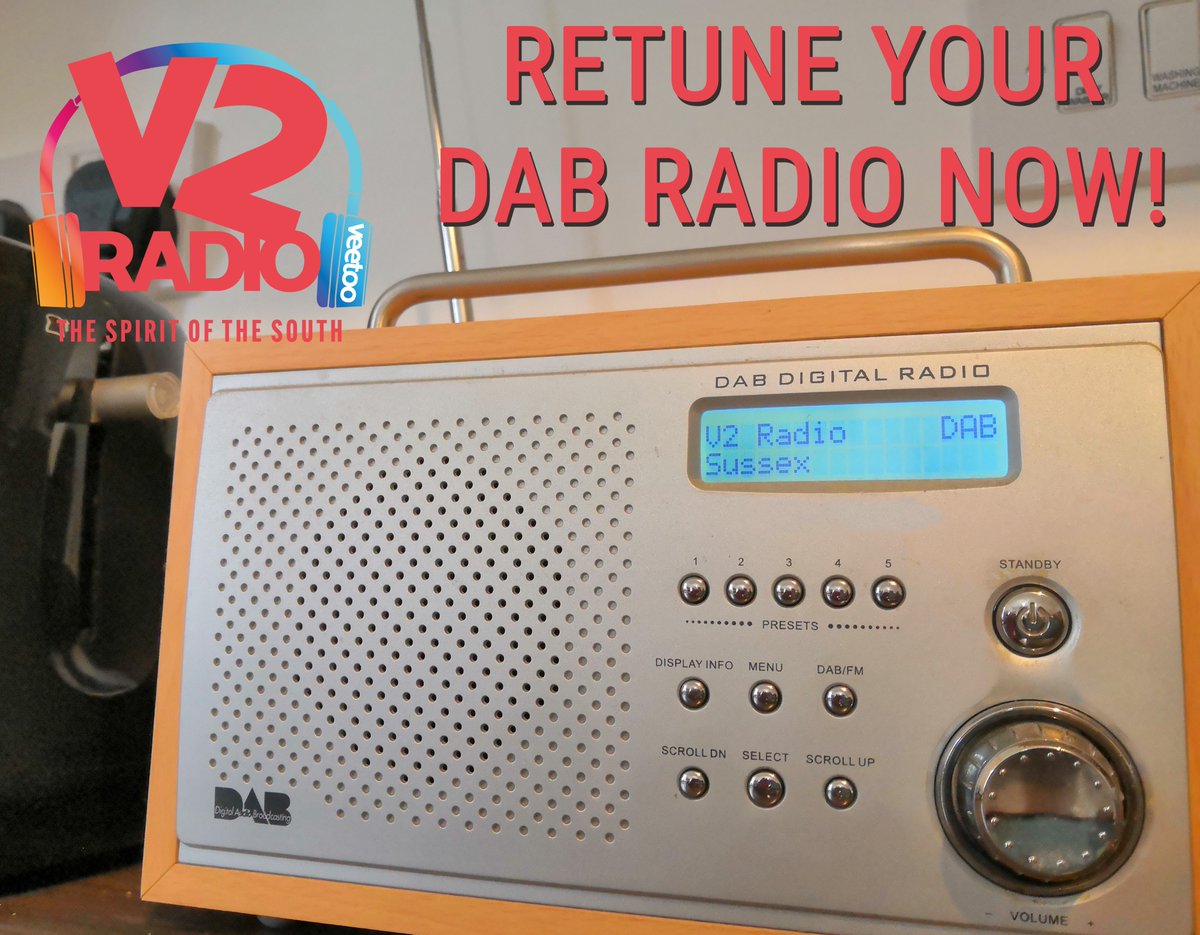 V2RadioSussex's tweet image. EXCITING NEWS!

We have turned on our DAB Digital Radio signal across Sussex.

Retune your DAB Radio now, and remember to save V2 Radio as your favourite radio station!

We will have more news about our official launch soon!