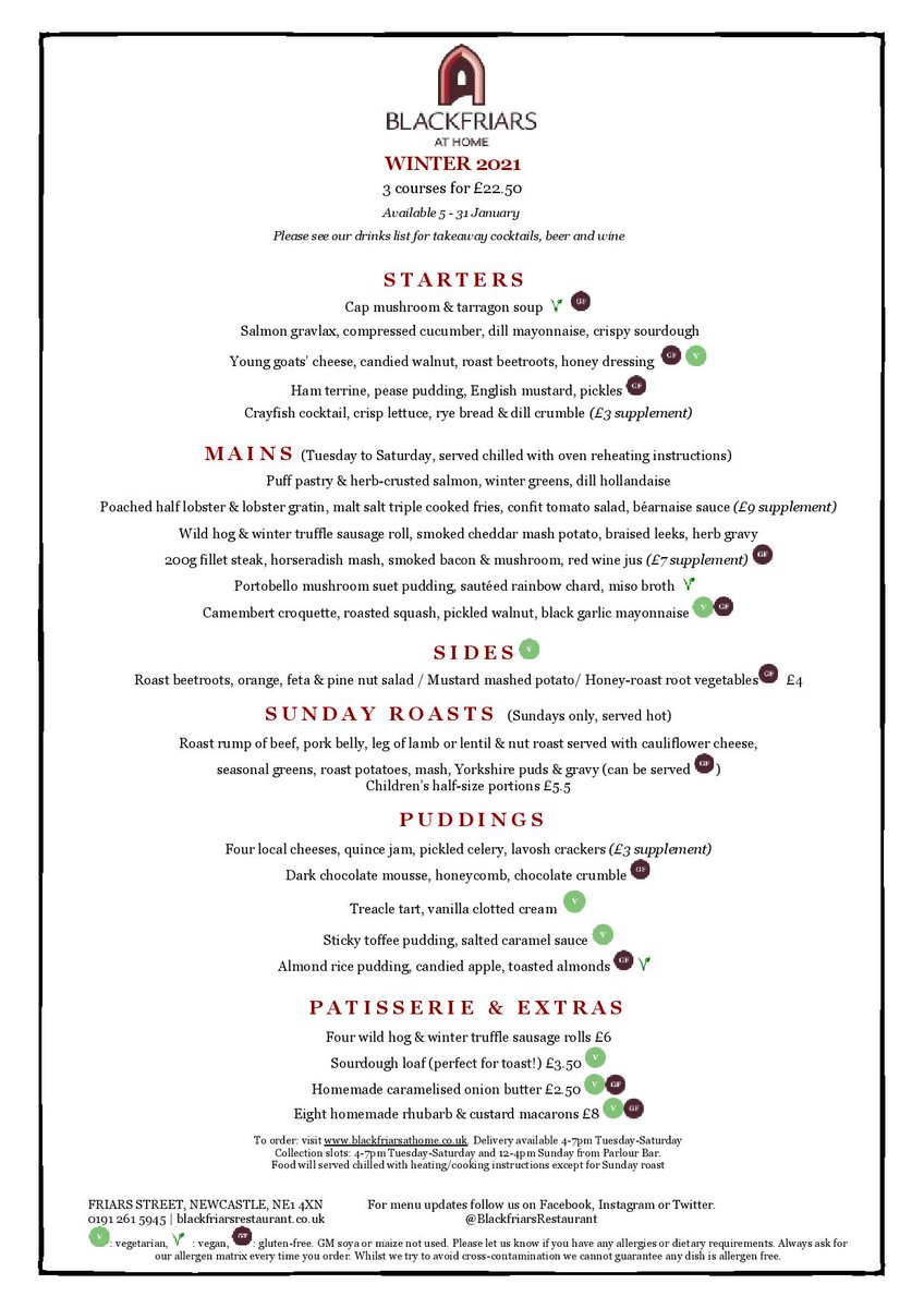 Our Winter menu is now LIVE ❄️🍴

Which dishes are you ordering 😃?ow.ly/9lAz50CZeLj