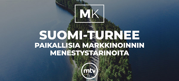Markkinoija! <a href="/MKollektiivi/">MarkkinointiKollektiivi</a> ja MTV kutsuvat sinut Suomi-turneelle. Tässä webinaarissa pääset kuulemaan paikallisten yrittäjien omia kokemuksia ja ajatuksia markkinoinnista eri puolilta Suomea. Lue lisää ja ilmoittaudu >> lyyti.fi/reg/Suomiturne…