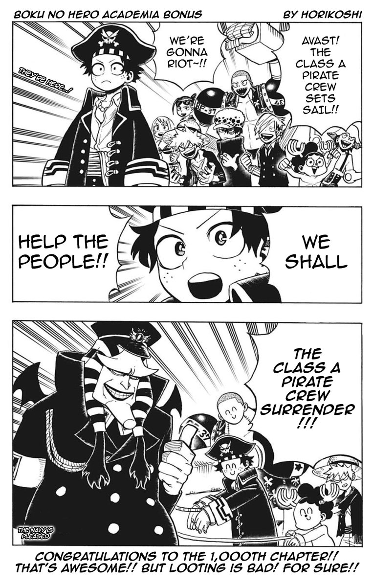 Boku no Hero Academia Author Drew Don Krieg from One Piece. Here's