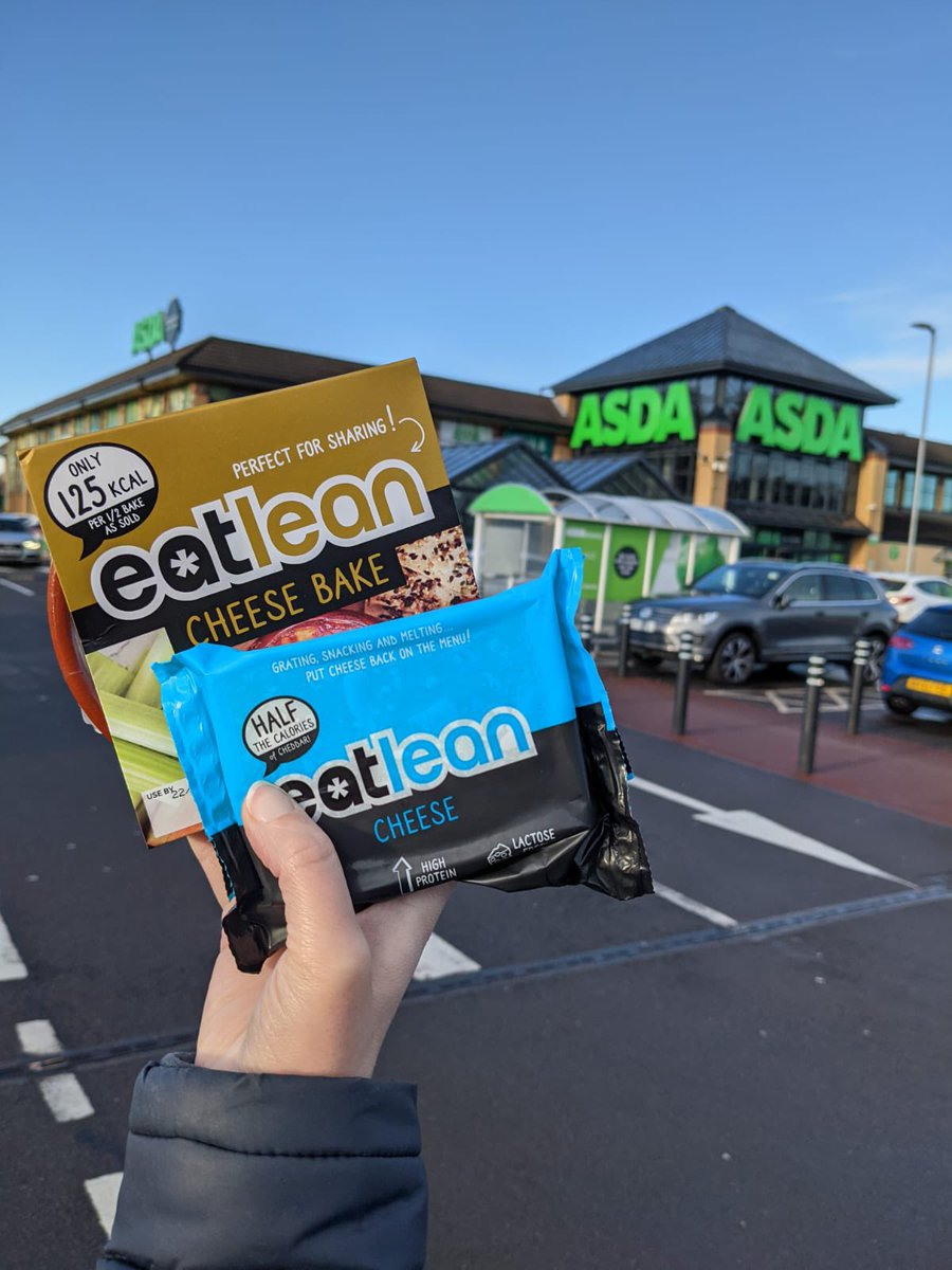eatleancheese's tweet photo. 🌟 ANNOUNCEMENT 🌟 We are very excited to announce that our 250 calorie cheese bake and 200g #proteincheese block will be sold in 200 @asda stores across the UK 🇬🇧! Head on over to your nearest store, the only place you can find our cheese bake in supermarkets 🧀🥰 #cheesebake https://t.co/WEy0DNIQDL