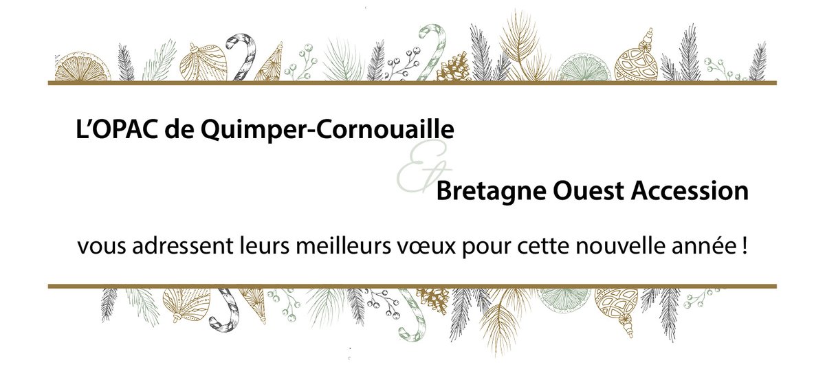 L'OPAC de Quimper-Cornouaille vous adresse ses meilleurs vœux pour cette nouvelle année !