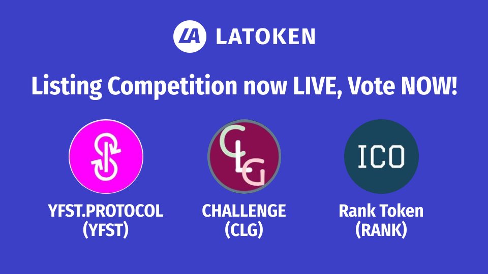 Latoken_cex's tweet image. We let people choose because, at LATOKEN, your opinion matters to us! Vote for your favorite token. Also, participate in active airdrops and earn rewards

🔹 @yfstprotocol
🔹 @ChallengeClg
🔹 @icorankinfo

Vote now 👉 go.latoken.com/3lx