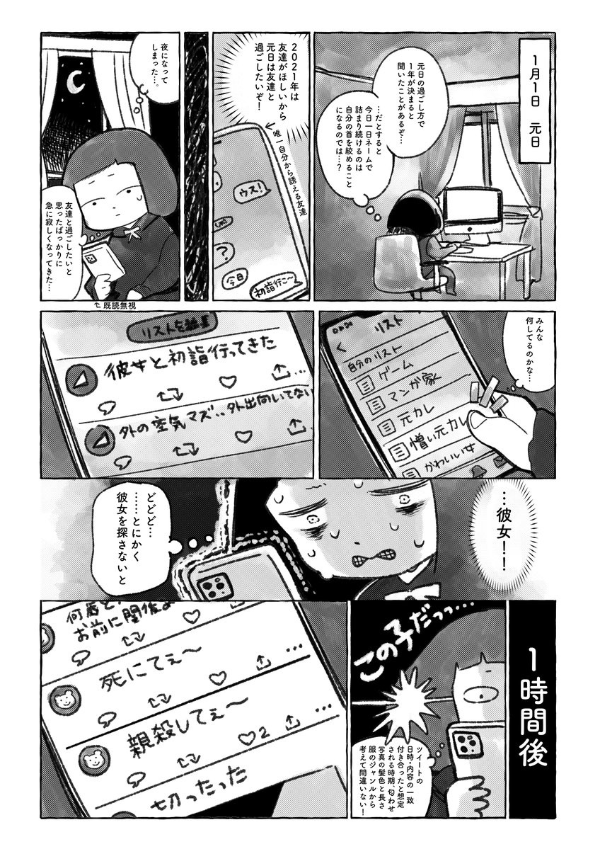 元日の日記 