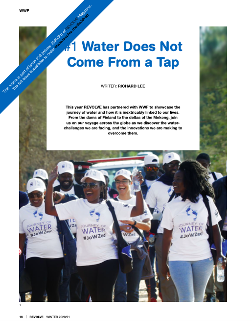 WWFLeadWater's tweet photo. @RevolveMediaCo Proud to have contributed to this great edition of @RevolveMediaCo magazine. Case studies of some of @WWF's successful freshwater campaigns, inc Journey of Water, halting harmful hydropower, #Run4Rivers & dam removals in Finland https://t.co/OSEuoYayPh