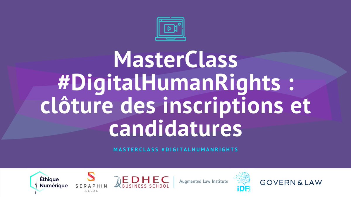Les candidatures à la masterclass #DigitalHumanRights sont closes !

🙏 Nous vous remercions pour l’accueil réservé à cette formation unique. 

Plus de 130 candidatures qualifiées, en France mais aussi dans d’autres pays de l’Union européenne et à l’international ! 💫