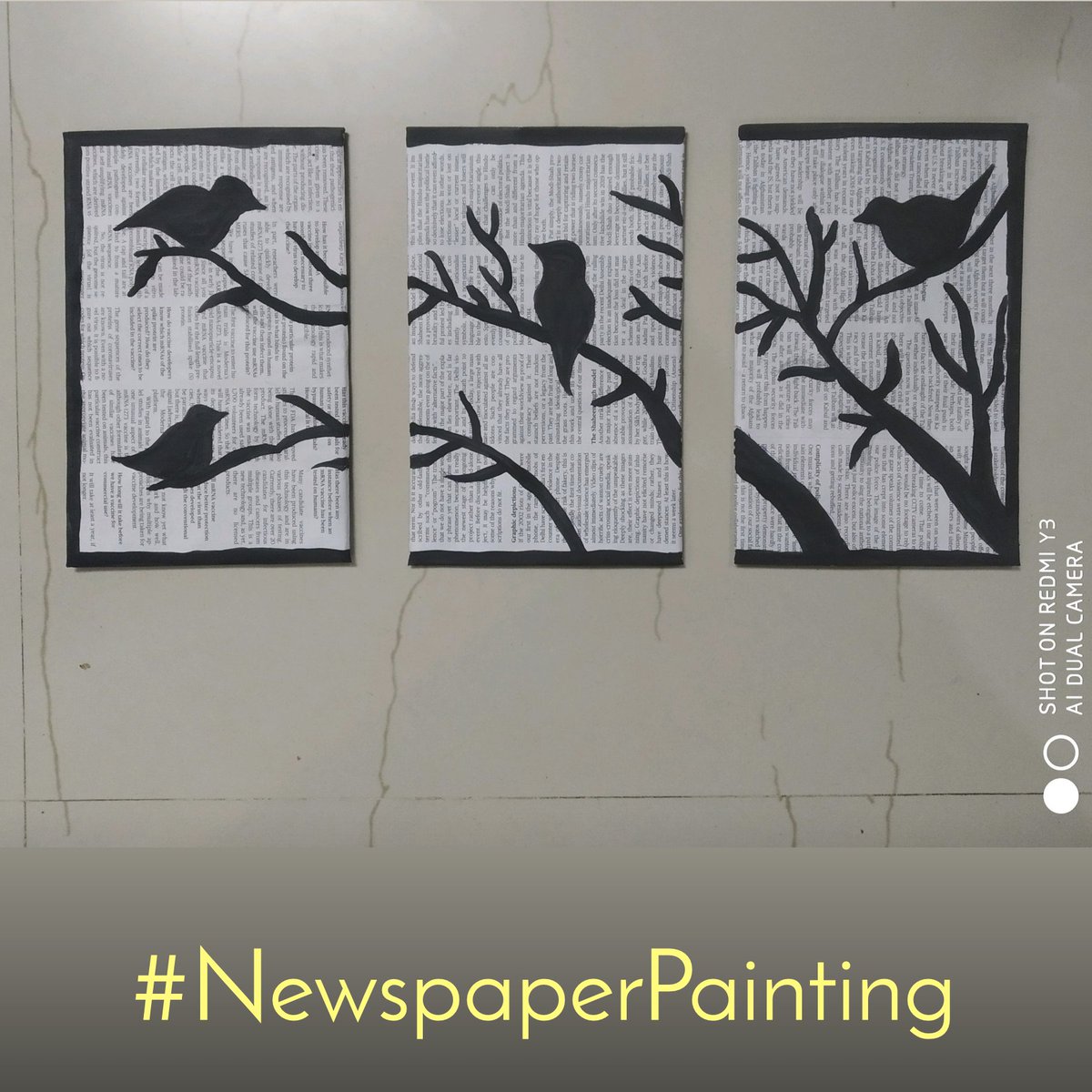 FreeUp_App's tweet image. Today&apos;s feature:
Newspaper Painting 

Seller: Lavanya

I drew this painting in newspaper wrapped in cardboard. please note it&apos;s not laminated. it can be sticked in wall using double side tape.

#art #newspaperpainting #painting #custommade  #handmade #handmadegifts #handmadegift