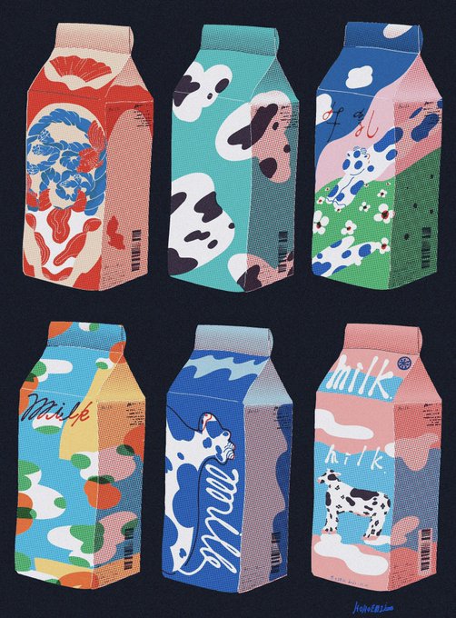 「milk」 illustration images(Popular)