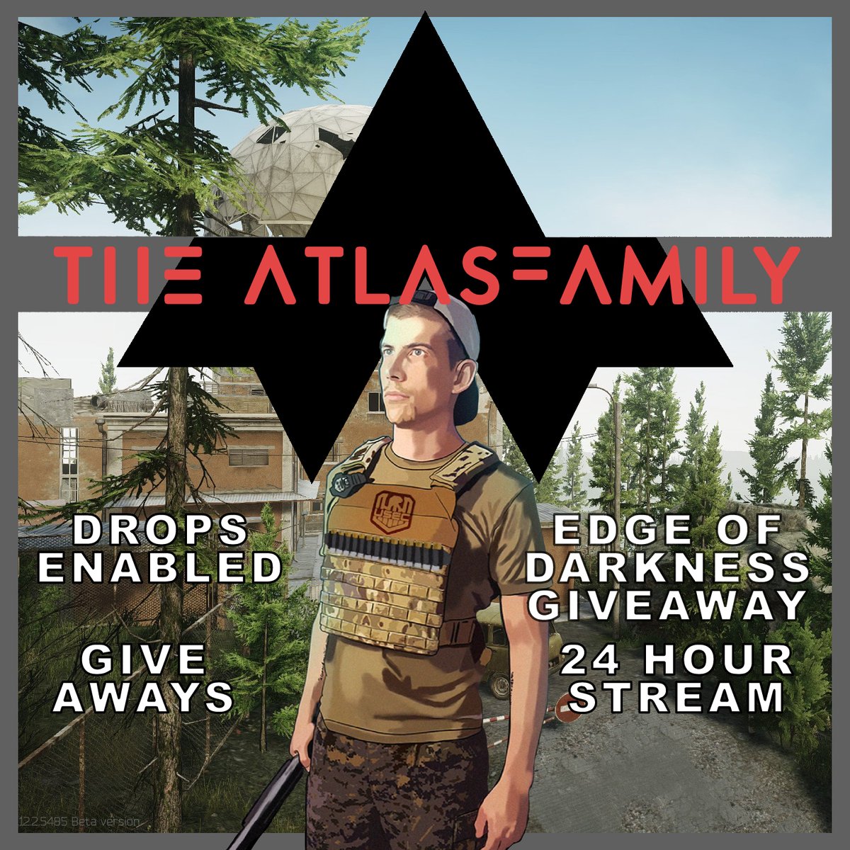 theAtlasfamily's tweet image. 🔴LIVE: Drops Enabled! Reserve 1-40 only, level 26 of our challenge!

Our first of many giveaways start at 11 AM ET!

Come join me here: twitch.tv/THEATLASFAMILY

@bstategames #EscapefromTarkov