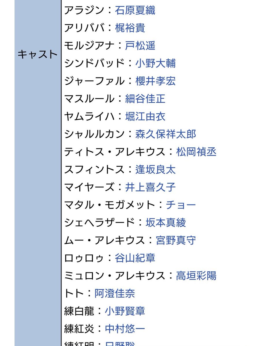 マギ3期は声優が今となっては豪華すぎて収録できない説を提唱して行きたい 話題の画像がわかるサイト