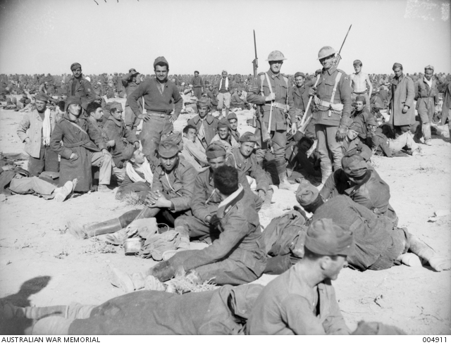 Bardia was captured in under 2 days. The battle concluded on the 3rd day; Italian losses were 1,000 KIA, 3,000 wounded and 45,000 men, 462 guns, 117 light tanks, and 12 medium tanks captured. The cost for the Australians was a relatively modest 456 casualties incl. 129 KIA.20/27