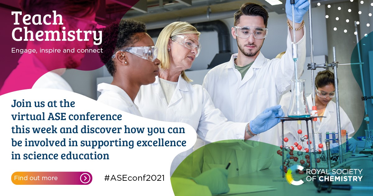 theASE's tweet photo. Looking to future-proof your remote professional learning and development? Join the @RoySocChem on 7 Jan at the #ASEConf2021 and explore examples of the impact of remote learning on teachers and classroom practice: https://t.co/lEATpAypm4
#ASEconf2021 #edutwitter #CPD #remotePD https://t.co/MPofsktBgp
