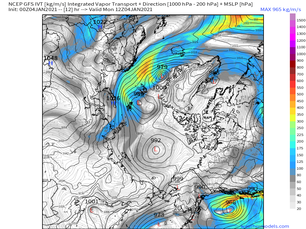 The Arctic has not warmed 24°C. Period. Full stop. This is a short weather time scale event caused by atmospheric air flow from the Atlantic Ocean sector transiting or advecting across the Arctic.Look at bulk Integrated Vapor Transport [IVT]: