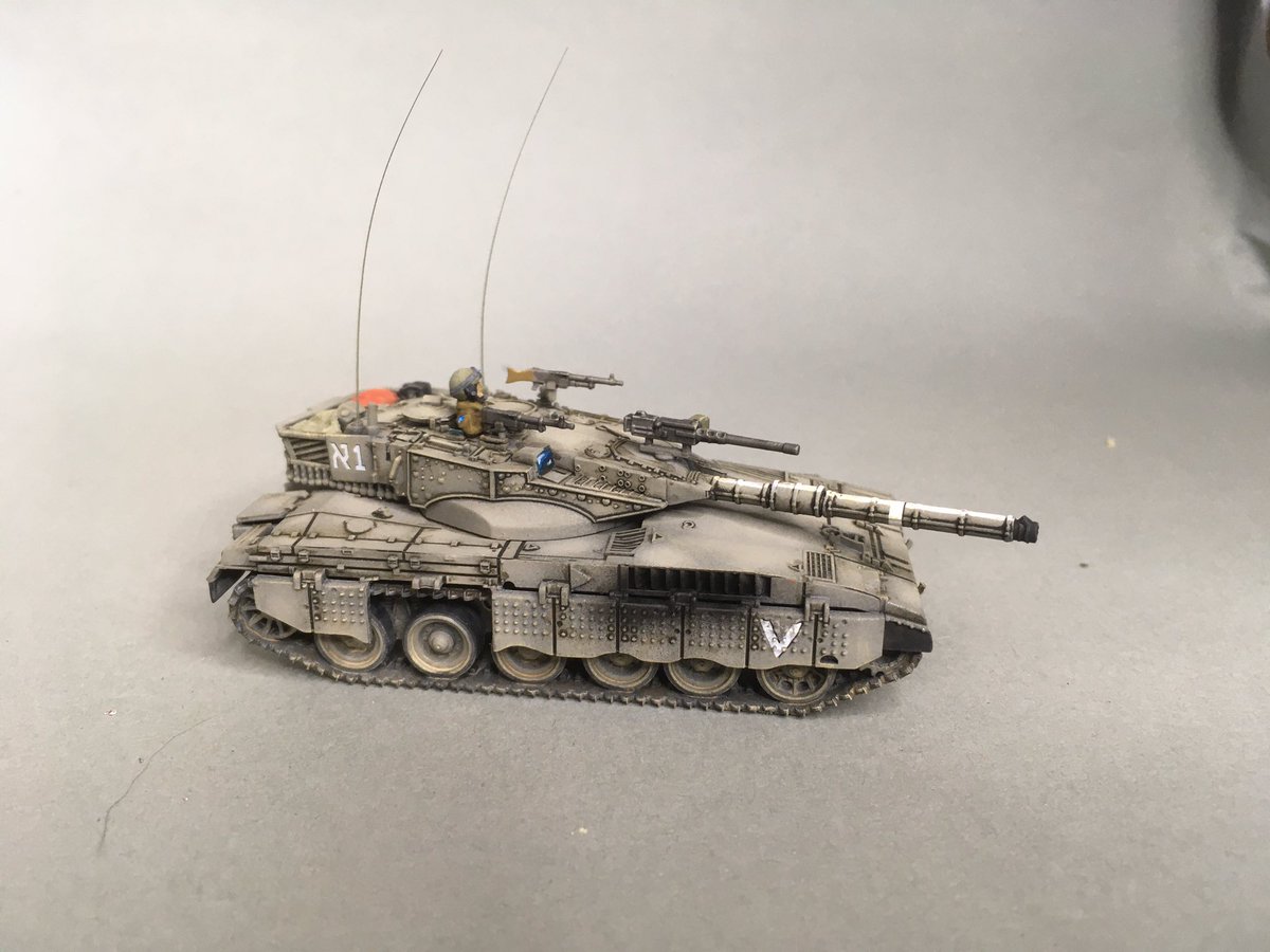 miniaturebrush's tweet photo. Painted up the Israeli starter force from #teamyankee
I mainly used an airbrush on these to speed things up, getting used to it now

#warmongers #tanks #scalodels #tabletop #wargames #paintingminiatures #miniaturepainting #miniature #wargames @ontabletop @Flames_Of_War https://t.co/QrD5H5zH6D