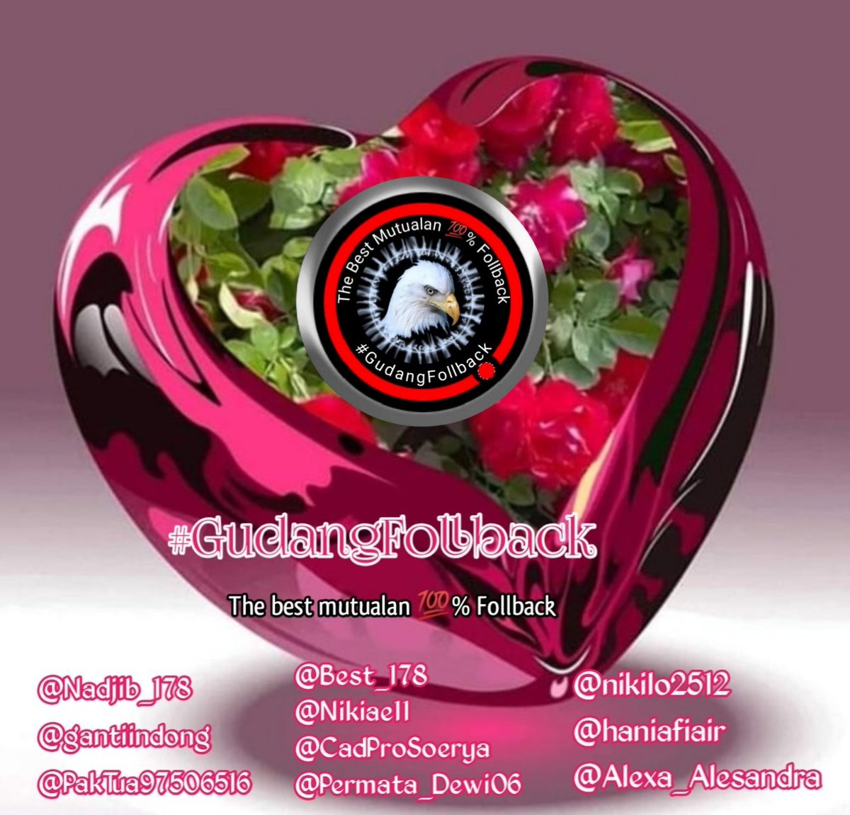 #GudangFollback 🇮🇩
SilSalFoll -III

<a href="/nikilo2512/">NIKI</a>
@gantiindong
@dewichyntiab
@PakTua_Bertani
@Alexa_Alesandra
<a href="/kenzie_03012007/">Mohamad Thohir 350807</a>
@agungwibowo_ik
@AngeliaDeLovina
@TwoZeroFoxtrot
<a href="/WiwikwidayatiA/">Wiedh</a>
@ridoyando201
<a href="/Ina77790804/">Mama Ina</a>
<a href="/andhirtg74/">andhi ritonga</a>
<a href="/qiunco2761/">🇮🇩 @Jelo61🇮🇩</a>
<a href="/NgobrolYa/">@ikutan ngobrol ya</a>
<a href="/Warkiko1/">🍀Warkiko🥚🥚</a>
<a href="/afif_lmg/">Afif Udin</a>